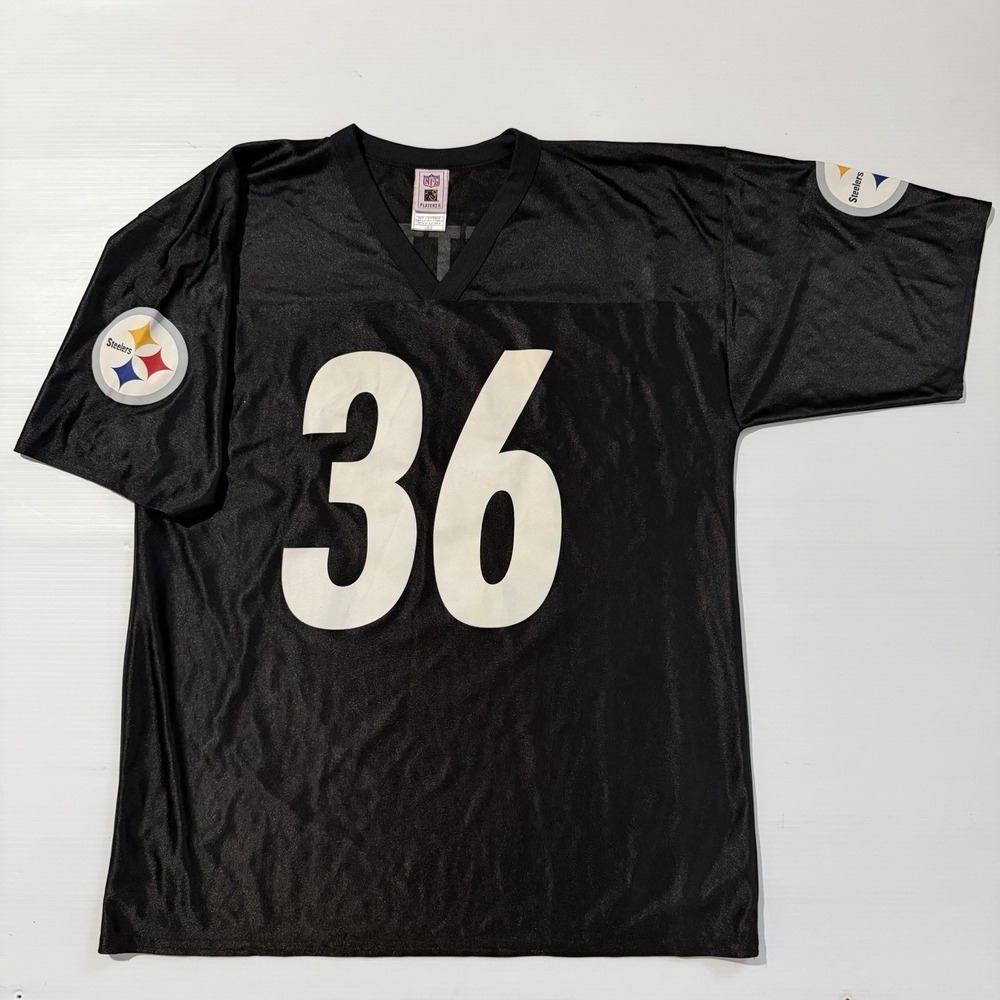 Pittsburgh Steelers Jerome Bettis #36 Black Jersey Mens Large NFL Players 7042A